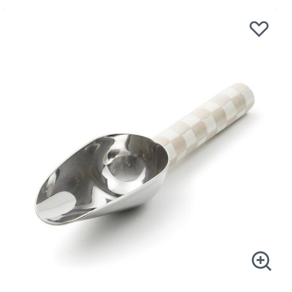 NEW Mackenzie-Childs Mocha Check Small Scoop Retails $89